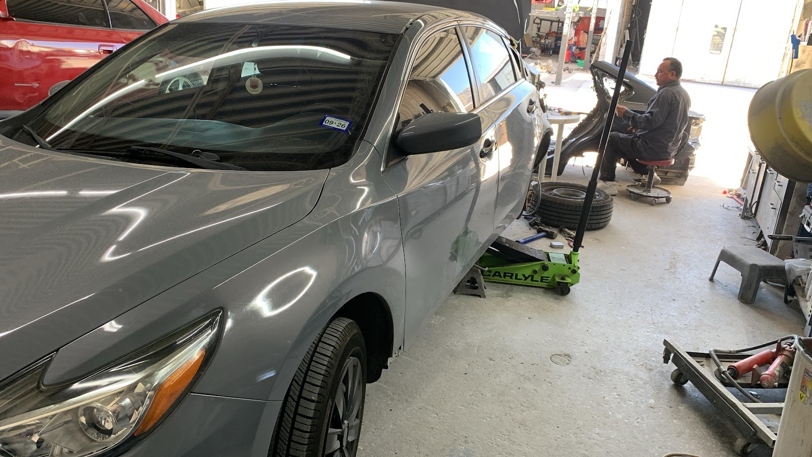 Auto Body Repair in Progress - C&M Body Works